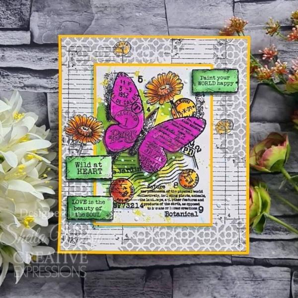 Woodware - Stempel "Mini Notebook Page" Clear Stamps Design by Francoise Read
