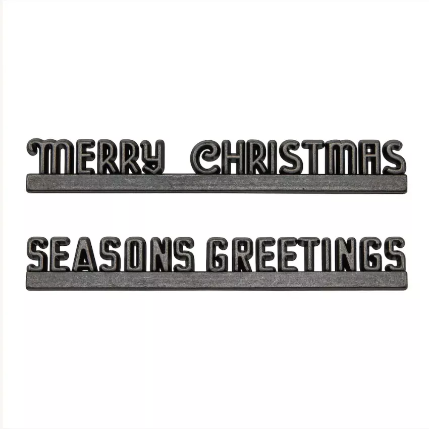 Tim Holtz - Idea Ology - Miniatur Festzeltschilder "Festive Marquee / Christmas 2023"