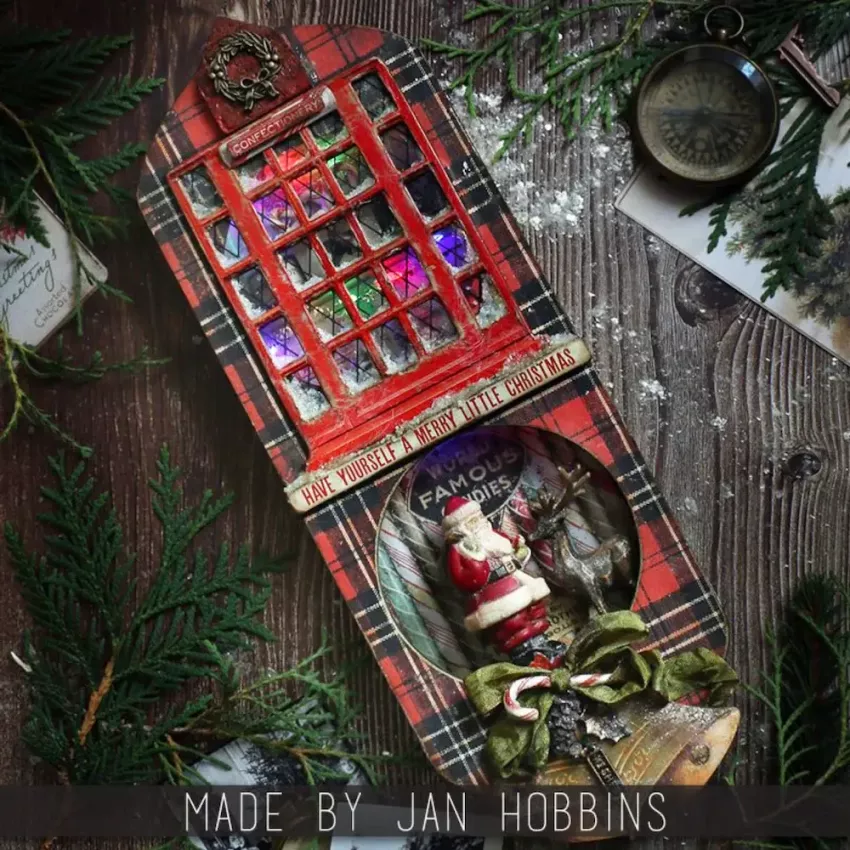 Tim Holtz - Idea Ology - Kunstharzfiguren "Salvaged Figures Large / Christmas 2023"