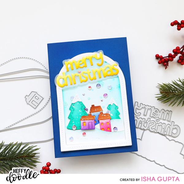 Heffy Doodle - Stanzschablone "Merry Christmas" Dies  