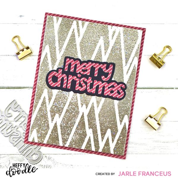 Heffy Doodle - Stanzschablone "Merry Christmas" Dies  