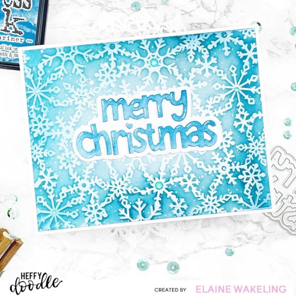 Heffy Doodle - Stanzschablone "Merry Christmas" Dies  