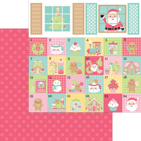Doodlebug Design - Designpapier "Gingerbread Kisses" Paper Pack 12x12 Inch - 12 Bogen