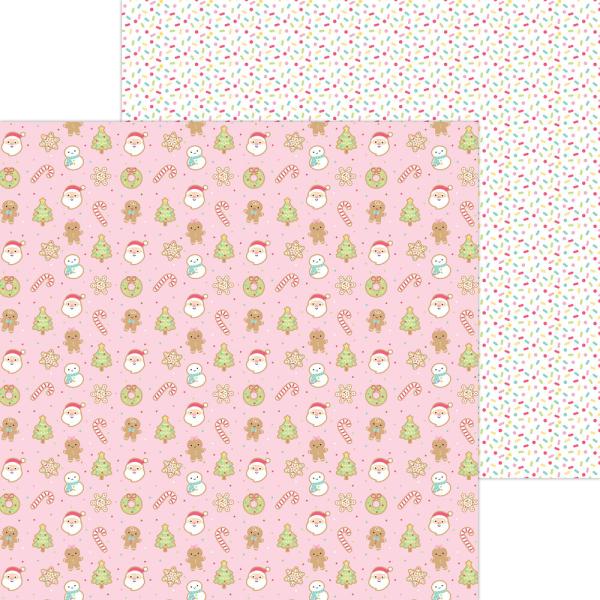 Doodlebug Design - Designpapier "Gingerbread Kisses" Paper Pack 12x12 Inch - 12 Bogen