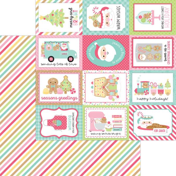 Doodlebug Design - Designpapier "Gingerbread Kisses" Paper Pack 12x12 Inch - 12 Bogen