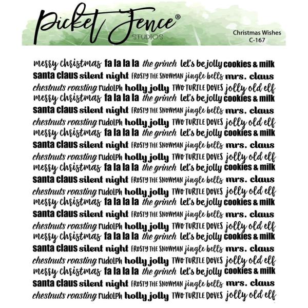 Picket Fence Studios - Stempel "Christmas Wishes" Clear stamps