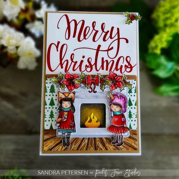 Picket Fence Studios - Stempelset "Merry Christmas Friends" Clear stamps
