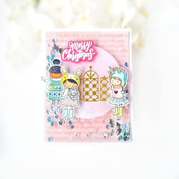 Picket Fence Studios - Stempelset "Merry Christmas Friends" Clear stamps