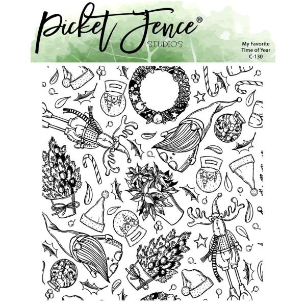 Picket Fence Studios - Stempel "My Favorite Time of Year" Clear stamps