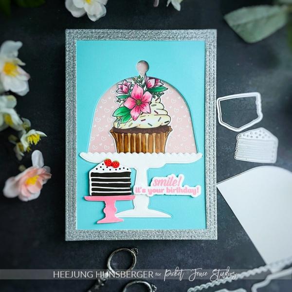 Picket Fence Studios - Stanzschablone "Fancy Cake Stand" Dies 4x6 Inch