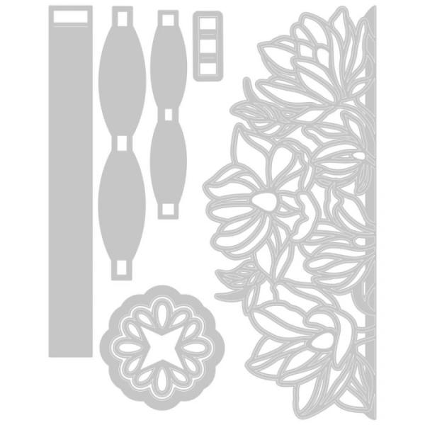 Sizzix Thinlits Craft Die-Set - Floral Wrap / Blüten Seiten