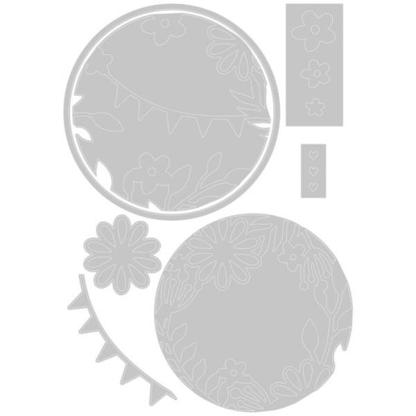 Sizzix Thinlits Craft Die-Set - Romantic Layers / Romantik Rahmen