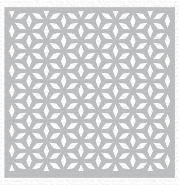 My Favorite Things - Schablone 6x6 Inch "Tiled Stars" Stencil