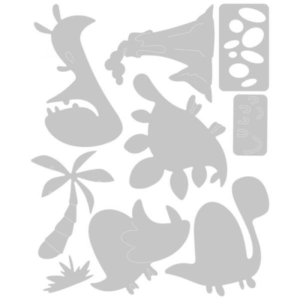 Sizzix Thinlits Craft Die-Set - Dinosaurus / Dinosaurier