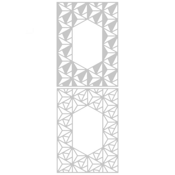 Sizzix Framelits Craft Die-Set - Sizzix Geo Lattice Grame / 3D Rahmen
