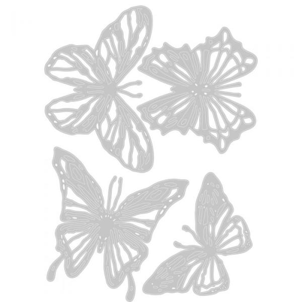 Sizzix Thinlits Craft Die-Set - Scribbly Butterflies / Schmetterlinge