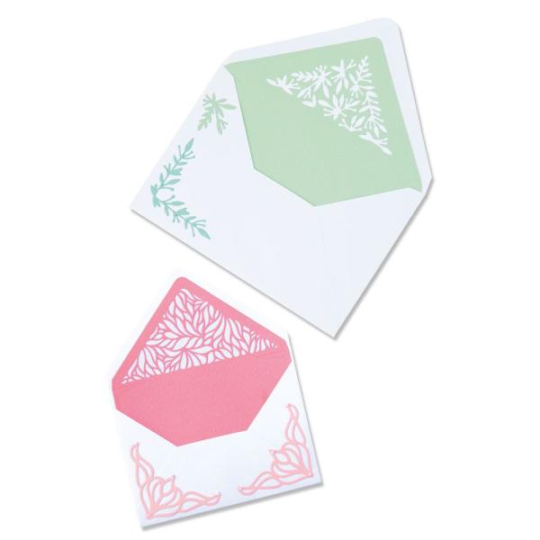 Sizzix Thinlits Craft Die-Set - Botanical Envelope Liners by Jen Long