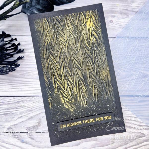 Creative Expressions - 3D Embossingfolder "Weeping Willow" Prägefolder Design by Sue Wilson