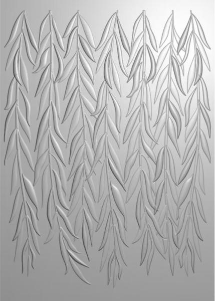 Creative Expressions - 3D Embossingfolder "Weeping Willow" Prägefolder Design by Sue Wilson