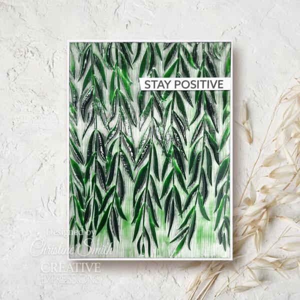Creative Expressions - 3D Embossingfolder "Weeping Willow" Prägefolder Design by Sue Wilson