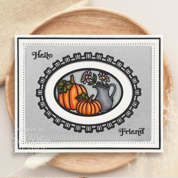 Creative Expressions - Stanzschablone "Stained Glass Harvest" Craft Dies Design by Sue Wilson