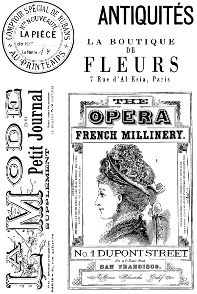 Creative Expressions - Stempelset "La Mode" Clear Stamps 6x8 Inch Design by Taylor Made Journals