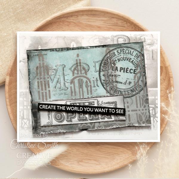 Creative Expressions - Stempelset "La Mode" Clear Stamps 6x8 Inch Design by Taylor Made Journals