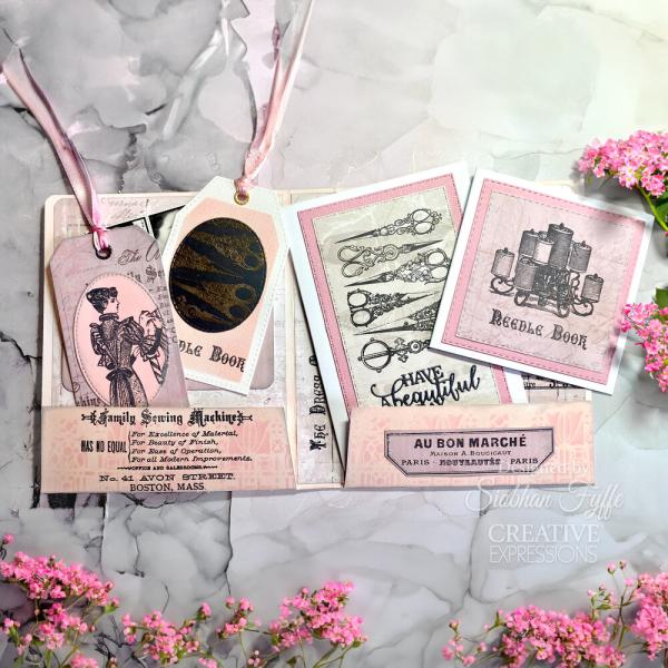 Creative Expressions - Stempelset "The Dress Maker" Clear Stamps 6x8 Inch Design by Taylor Made Journals