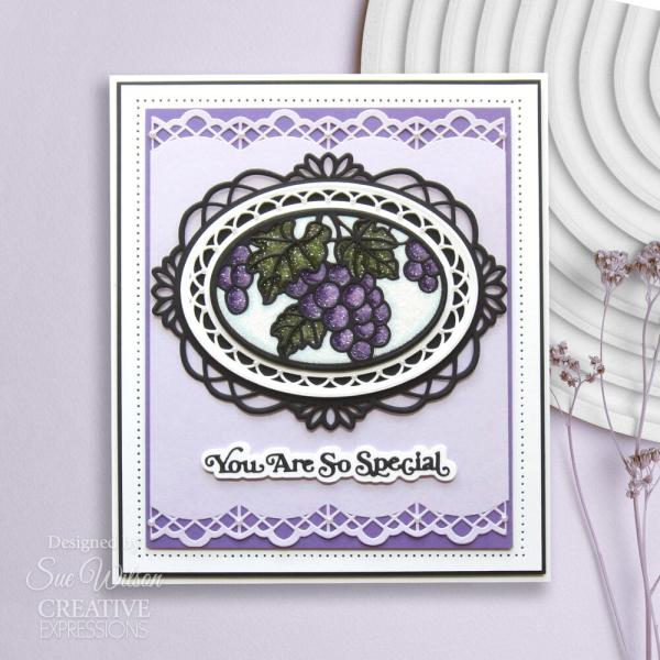 Creative Expressions - Stanzschablone "Border Ornate Lattice" Craft Dies Design by Sue Wilson