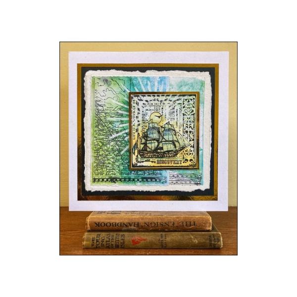 Crafty Individuals - Gummistempel "Map of Northumberland" Unmounted Rubber Stamps 