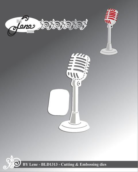 By Lene - Stanzschablone "Microphone" Dies