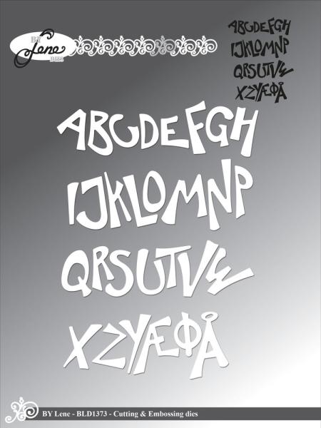 By Lene - Stanzschablone "Funky Alphabet" Dies