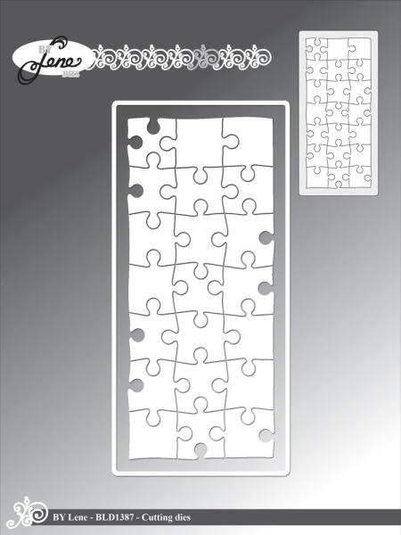 By Lene - Stanzschablone "Mini Slimcard Puzzle" Dies