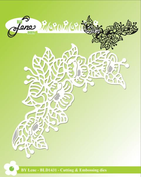 By Lene - Stanzschablone "Flower Corner" Dies