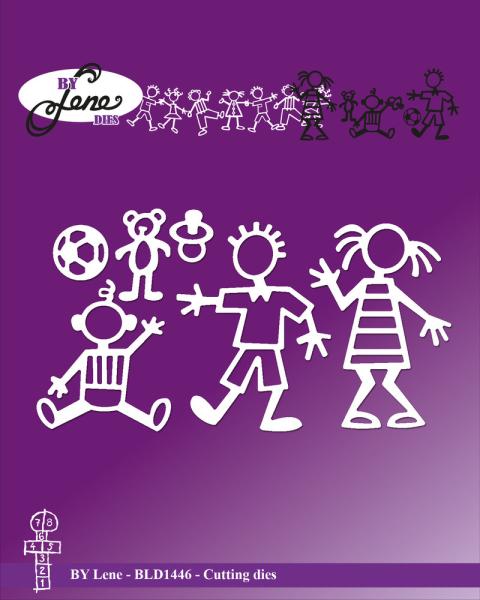 By Lene - Stanzschablone "Matchstick Kids" Dies