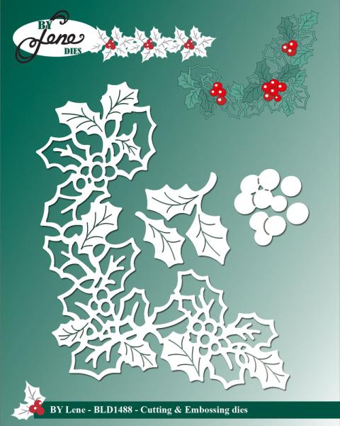 By Lene - Stanzschablone "Holly Corner" Dies