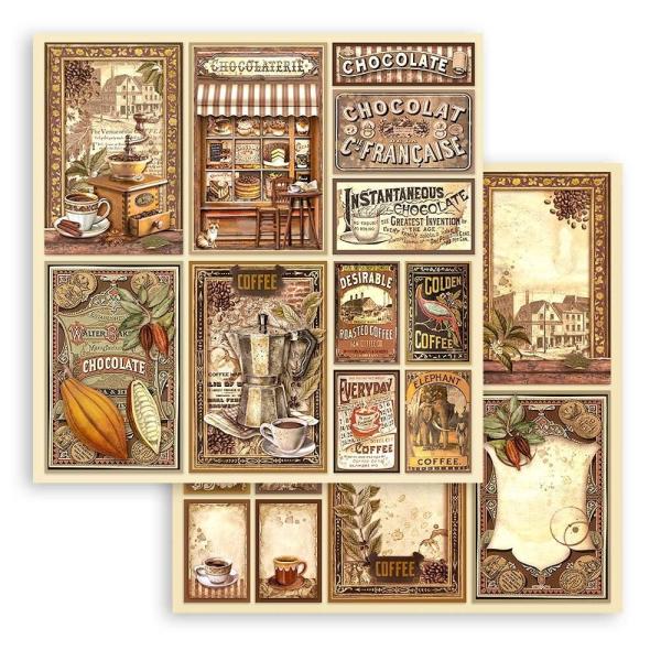 Stamperia - Designpapier "Cards" Paper Sheets 12x12 Inch - 10 Bogen
