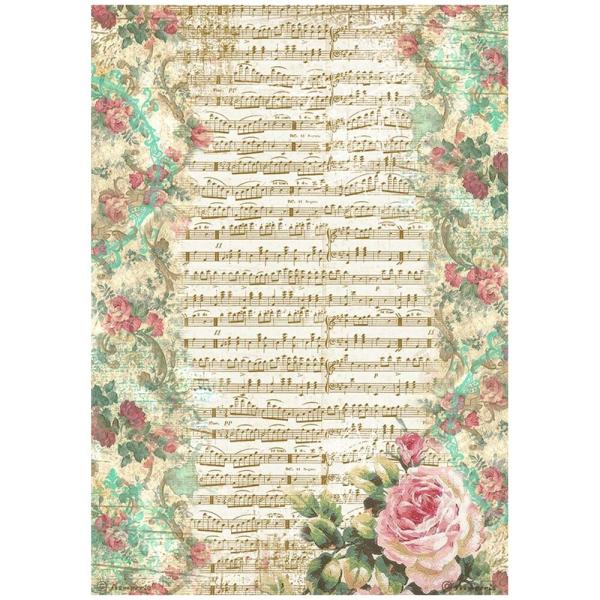 Stamperia - Decopatch Papier "Precious Music" Decoupage A4 - 6 Bogen  