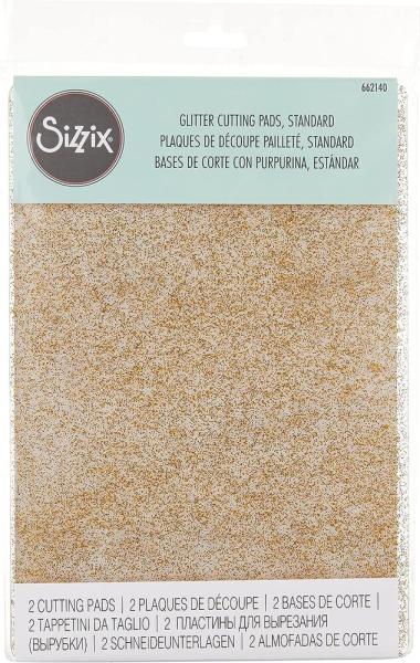 Sizzix - Ersatzplatten "Clear Gold Glitter" Cutting Pads