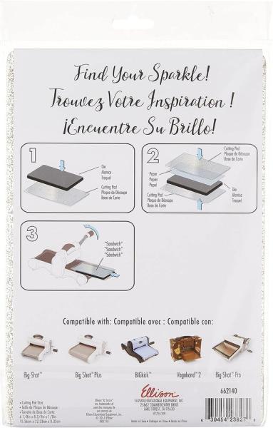 Sizzix - Ersatzplatten "Clear Gold Glitter" Cutting Pads