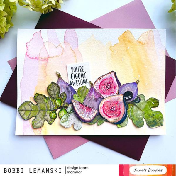 Creative Expressions - Stempelset "What the Fig" Clear Stamps 4x6 Inch Design by Jane's Doodles
