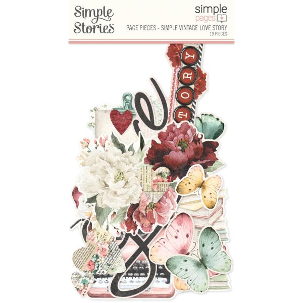 Simple Stories - Collectors Essential Kit "Vintage Love Story" 12 Bogen Designpapier