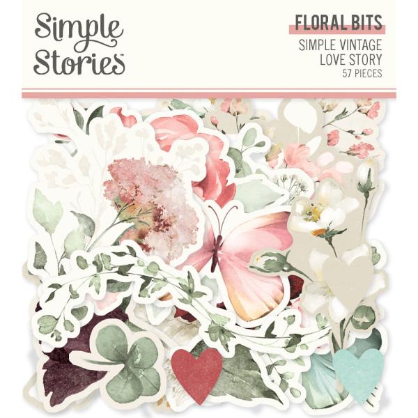 Simple Stories - Collectors Essential Kit "Vintage Love Story" 12 Bogen Designpapier
