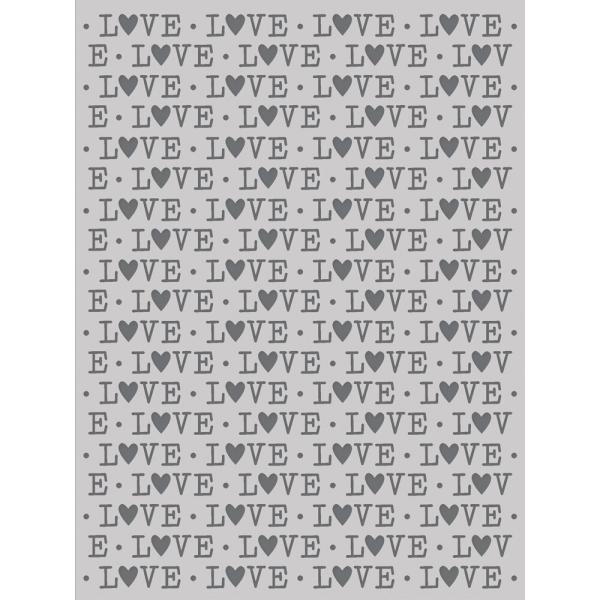 Simple Stories - Schablone 6x8 Inch "LOVE" Stencil