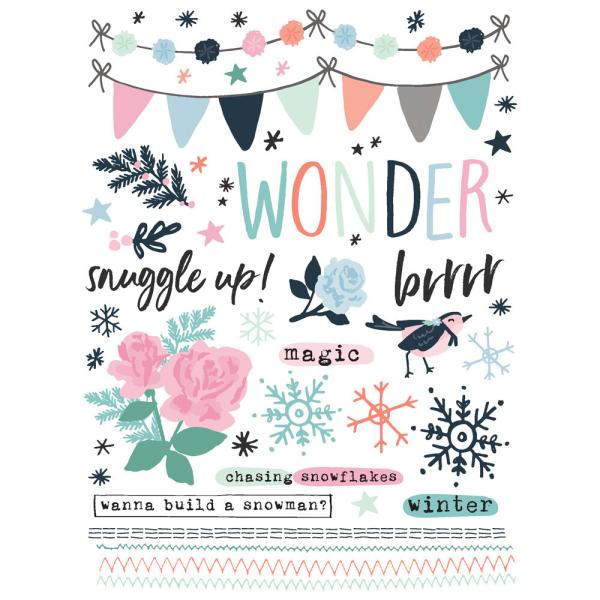Simple Stories - Transfer Sticker "Winter Wonder" Rub Ons