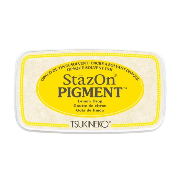 Tsukineko - StazOn Pigment Ink Pad "Lemon drop" Permanet Stempelkissen