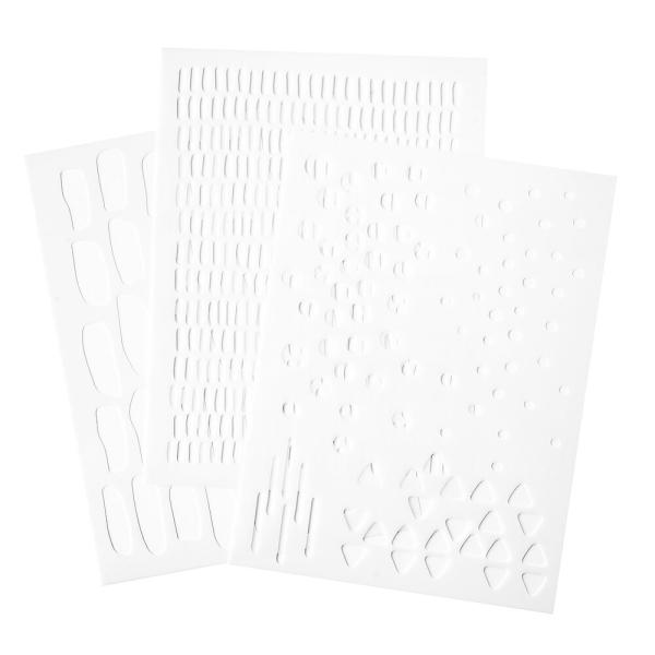 American Crafts - Schablone 6x9,12 Inch "Discover + Create Stencil Art Layers" Stencil
