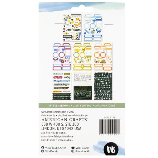 American Crafts - Aufkleber "Discover + Create" Sticker Book