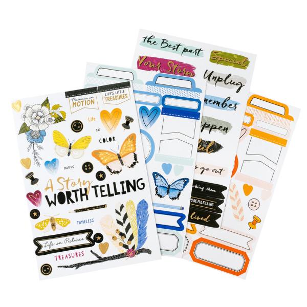 American Crafts - Aufkleber "Discover + Create" Sticker Book