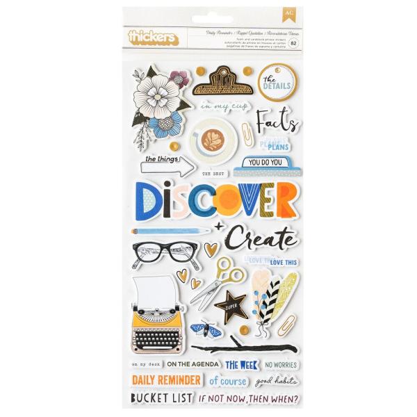 American Crafts - Aufkleber "Daily Reminder" Sticker